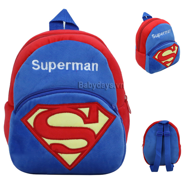 Balo mầm non siêu nhân Superman cho bé